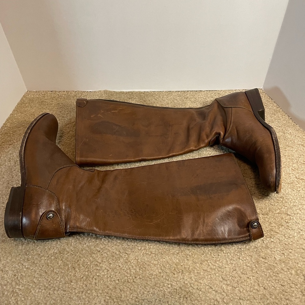 Frye Women’s Tan Leather Riding Boots‎